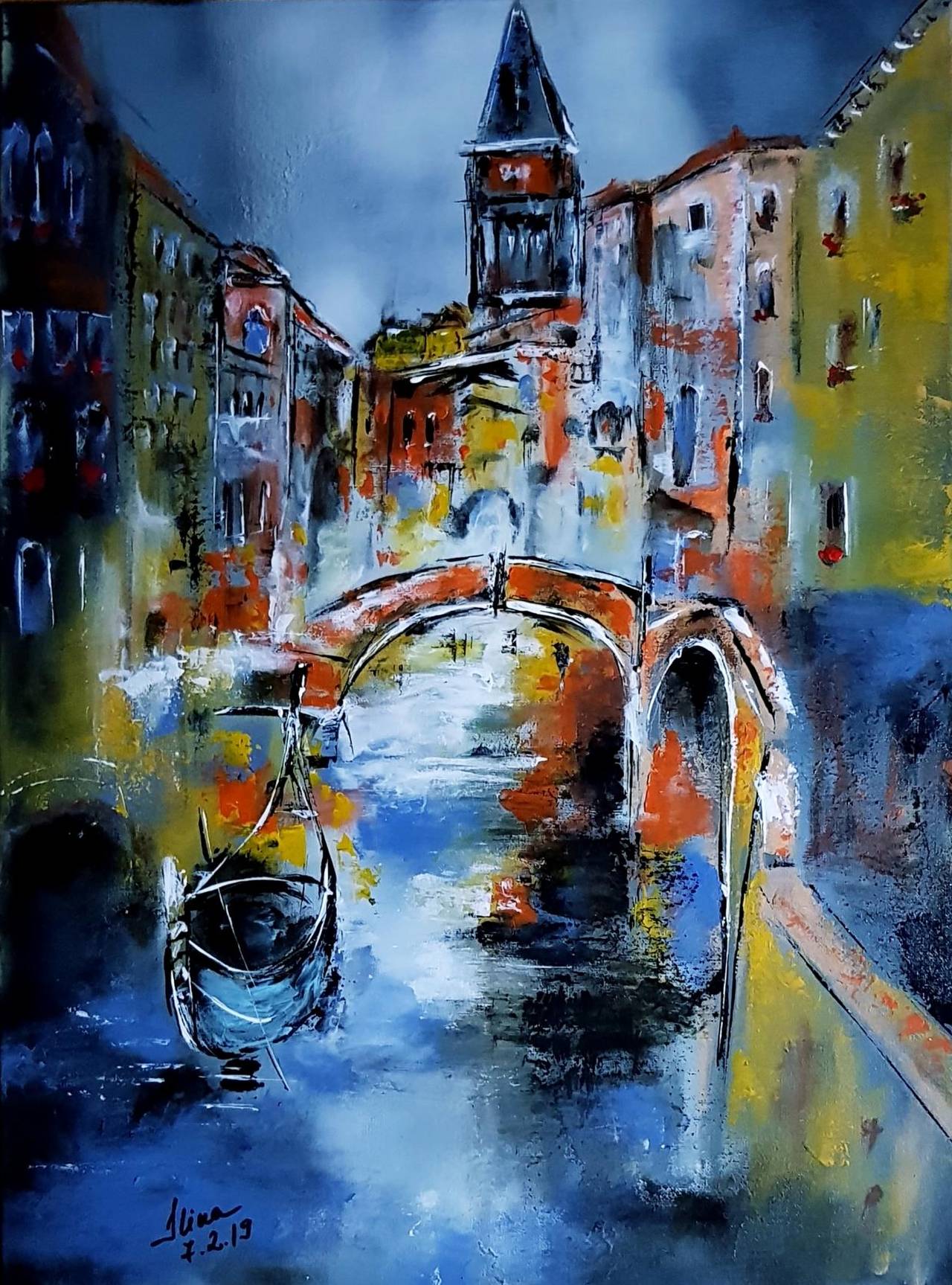 ArteDiAlina.com painting: the night before the carnival